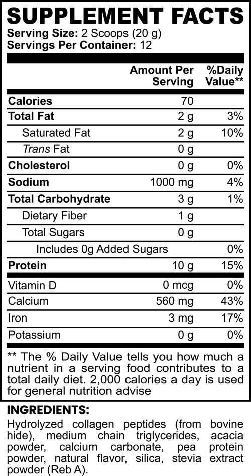 LumiShape – Grass-Fed Collagen Creamer (Vanilla)